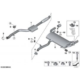 Genuine Exhaust Tailpipe Trim Chrome 90mm Diameter 18 30 8 658 210 buy in USA