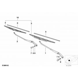 Genuine Wiper Axle Cover 61 61 5 A3F 9D8 buy in USA