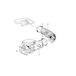 Genuine Volume Air Flow Sensor Rubber Boot 13 71 1 727 635 buy in USA