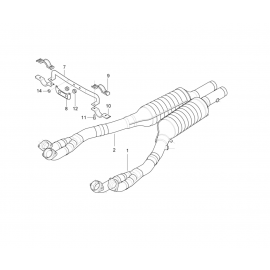 Genuine Exhaust System Suspension Support Bracket 18 30 1 408 018 buy in USA