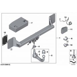 Genuine Detachable Tow Towing Hitch Trailer Coupling Spare 71 60 6 868 317 buy in USA