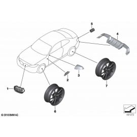 Genuine Exhaust Tail Pipe Trim Black Chrome Tailpipe Replacement 18 30 8 047 194 buy in USA