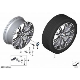 Genuine 21 Wheel Rim Disc Light Alloy Orbit Grey 8.5Jx21 ET:30 36 10 8 043 670 buy in USA