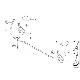 Genuine Headlight Cleaning System Hose Line 61 67 7 267 800 buy in USA