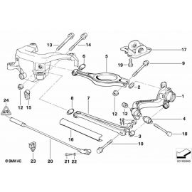 Genuine Rear Axle Support Lock Plate 6x6x6cm ZNS3 Replacement 33 32 6 760 364 buy in USA