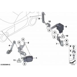 Genuine Headlight Vertical Aim Control Sensor Regulating Rod 37 14 6 783 206 buy in USA