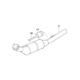 Genuine Exhaust Muffler/Sillencer Vibration Absorber 18 30 7 536 966 buy in USA