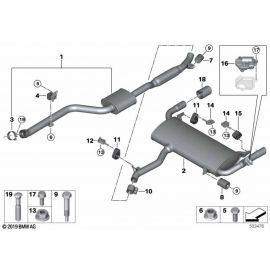 Genuine Exhaust Tail Pipe Trim Black Chrome 90mm Diameter 18 30 8 691 859 buy in USA