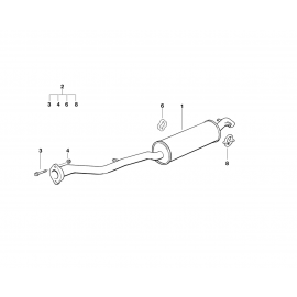 Genuine Exhaust Silencer/Muffler Mounting Parts Set 18 21 0 146 066 buy in USA