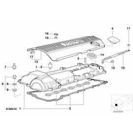 Genuine Cylinder Head Cover Cap 11 12 1 726 089 buy in USA