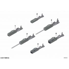 Genuine Bushing Contact MQS Strand Seal With Cable 0.35-0.5mm AG 61 13 0 056 961 buy in USA