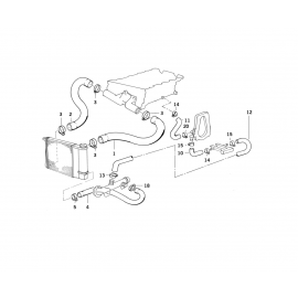 Genuine Cooling System Water Hose/Pipe 11 51 1 739 245 buy in USA