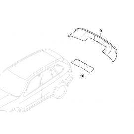 Genuine Rear Bumper Tow Hitch Cover 51 12 0 413 821 buy in USA