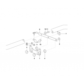 Genuine Exhaust System Suspention Support Plate 18 30 1 432 861 buy in USA