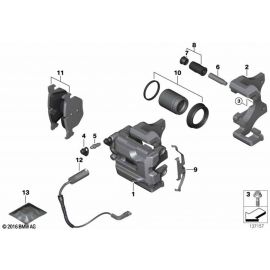 Genuine Rear Right Left Brake Pads Repair Kit S4007 Replacement 34 21 2 283 366 buy in USA