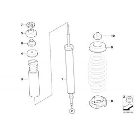 Genuine Lower Spring Strut Pad 33 53 6 764 420 buy in USA