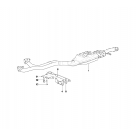 Genuine Exhaust Silencer/Muffler Clamp 18 31 1 728 251 buy in USA