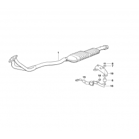 Genuine Exhaust Silencer/Muffler Bracket 18 30 1 737 002 buy in USA