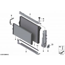 Genuine Right Driver Side OS Offside Radiator Module Carrier 17 11 7 848 787 buy in USA