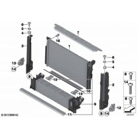 Genuine Right Driver Side OS Offside Radiator Module Carrier 17 11 7 600 537 buy in USA