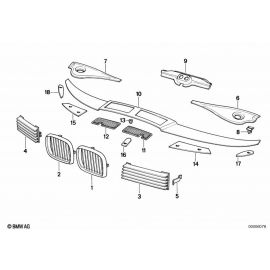 Genuine Left Passenger Side NS Nearside Air Inlet Grille 51 13 1 940 907 buy in USA