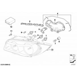 Genuine Left Passenger Side NS Nearside Headlight Headlamp Cover 63 12 6 924 493 buy in USA