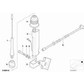 Genuine Exterior Short Rod Antenna Aerial Mast Grommet 65 21 8 411 562 buy in USA