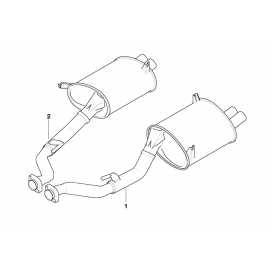 Genuine Exhaust Rear Silencer/Muffler Right buy in USA