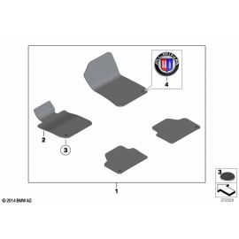 Genuine Right Driver Side OS Floor Mat 1 Piece Anthracite RHD 51 47 7 230 409 buy in USA