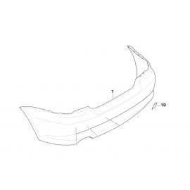 Genuine Rear Bumper Towing Eye Cover Primed 51 12 7 208 599 buy in USA