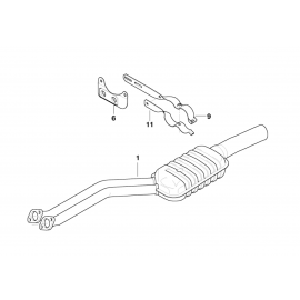 Genuine Exhaust Silencer/Muffler Bracket 18 20 7 503 134 buy in USA