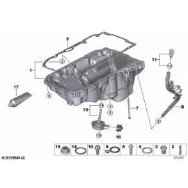 Genuine Oil Pan Gasket Steel 11 13 7 807 302 buy in USA