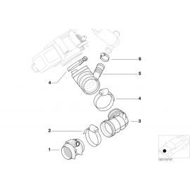 Genuine Mass Air Flow Sensor Rubber Boot 13 54 1 435 625 buy in USA