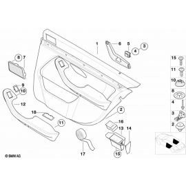 Genuine Rear Door Grip Support 51 41 8 156 532 buy in USA