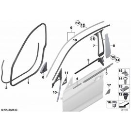 Genuine Front Right Door Sealing 51 76 7 385 026 buy in USA