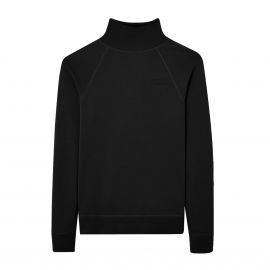 Genuine M Mens Sweater Black Cotton Top Raglan Sleeve Turtleneck Slim Fit 80 14 5 B38 D69 buy in USA