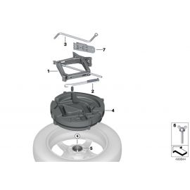 Genuine Lifting Jack Spare Wheel Bracket 71 15 1 180 625 buy in USA