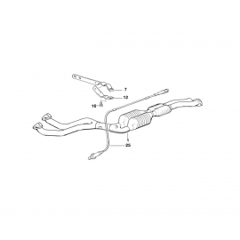 Genuine Exhaust System Suspension Support Bracket Part 18 31 1 728 409 buy in USA