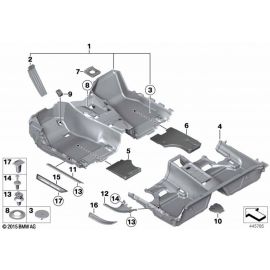 Genuine Front Entrance M Trim 51 47 8 051 037 buy in USA