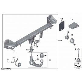 Genuine Trailer Tow Towing Hitch Set Removable Detachable 71 60 6 887 641 buy in USA