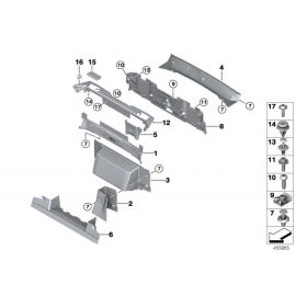 Genuine 2x Bulkhead Trim Panel Expanding Rivet Clip 7.5mm ? 51 48 3 418 609 buy in USA