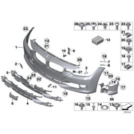 Genuine Front Right Driver Side OS Spray Nozzle Cover Primed 51 11 7 293 032 buy in USA