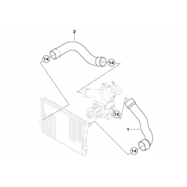 Genuine Cooling System Water Hose Pipe 11 53 7 831 026 buy in USA