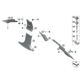 Genuine 3x Trim Panel Natur Clip With Washer 07 14 7 145 753 buy in USA