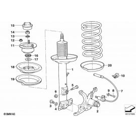 Genuine Chassis Spring Strut Fit Bolt M12 x 42 Screw Replacement 07 11 9 905 853 buy in USA