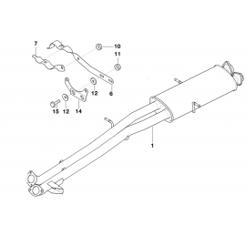 Genuine Exhaust Silencer/Muffler Bracket 18 31 7 502 870 buy in USA