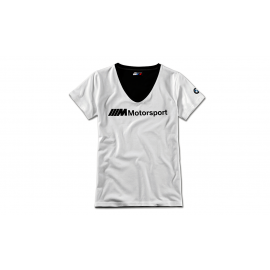 Genuine Womens M Motorsport Logo V Neck T-Shirt 80 14 2 461 071 buy in USA