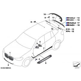 Genuine Rear Spoiler CFK Spare Fits G02 G02 LCI F98 F98 LCI 51628083993 buy in USA