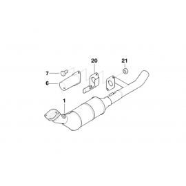 Genuine Exhaust System Heat Resistant Plate 18 30 7 505 658 buy in USA