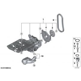 Genuine ASA Bolt M8x30 Lubrication System Oil Pump 11 13 8 592 611 buy in USA